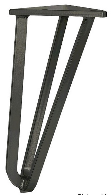 9" Hairpin Leg Wrought Iron 5.25" W X 5.25" D X 9" H