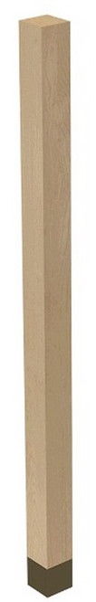 2" x 35.25" Square Leg with Warm Bronze Sleeve Alder 2" SQ. x 35.25" H