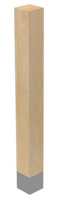 3" X 29" SQ Leg with Graphite Sleeve Hard Maple 3" SQ. X 29" H