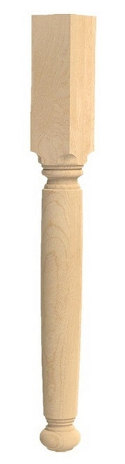 English Estate Island Column Alder 3.75" SQ. X 35.25" H