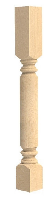 Plain Roman Classic Island Column Cherry 3.75" SQ. X 35.25" H