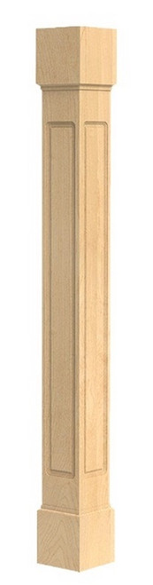 Cosmo Island Column Red Oak 3.75" SQ. X 35.25" H