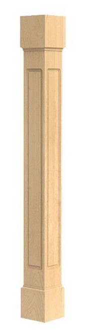 Cosmo Island Column Hard Maple 3.75" SQ. X 35.25" H