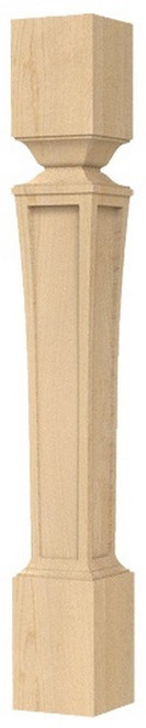 Nouveau Bar Column Cherry 5.5" SQ. X 41" H