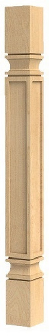 Bungalow Island Column Alder 3" SQ. X 34.5" H