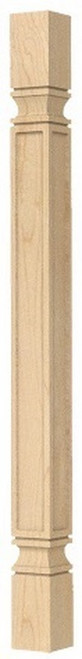 Bungalow Bar Column Alder 3" SQ. X 42.25" H