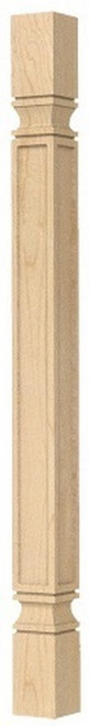 Bungalow Bar Column White Oak 3" SQ. X 42.25" H