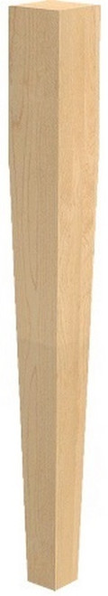 4 Sided Square Tapered Column Cherry 3.75" SQ. X 35.25" H