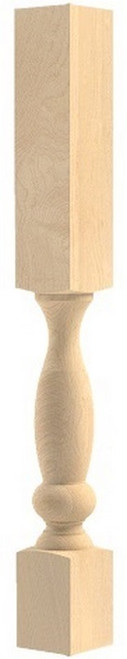 Buffet Column Hard Maple 3.75" SQ. X 34.5" H