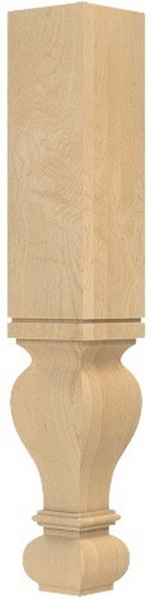Large Diameter Gaelic Column White Oak 6" SQ. X 35.5" H