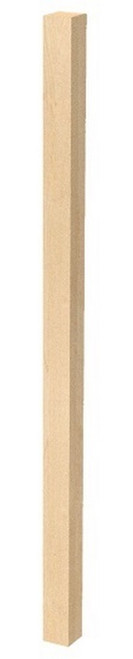 2 Inch Square Bar Column Cherry 2" SQ. X 42.25" H