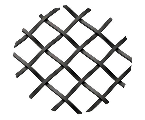 .5" Straight Flat Diamond Decorative Grille Flat Black, 36" W x 24" L Sheet 36" W X 24" L