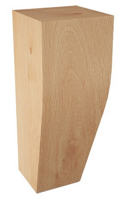 Stratford Bun Foot Red Oak 2.375" SQ. X 6" H