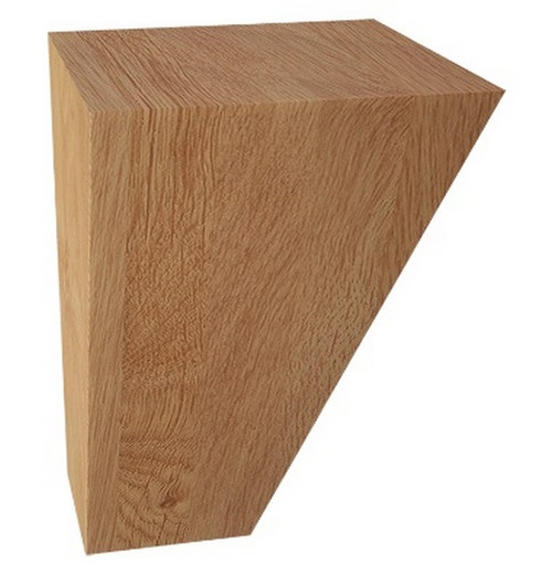 Apex Bun Foot Red Oak 2.75" SQ. X 4" H