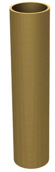 .815" x 4" Round Ferrule Satin Brass .815" Diam. x 4" H