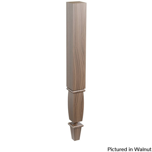 35.25" Wright Column w/Detachable Foot Walnut 3.5" Square x 35.25" H