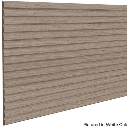 3/4" Tall Bevel Slat Tambour White Oak 12" W x .344" T x 48" L