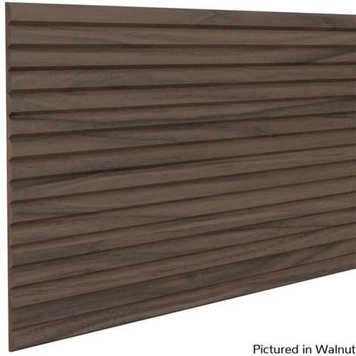 3/4" Tall Bevel Slat Tambour Walnut 12" W x .344" T x 48" L