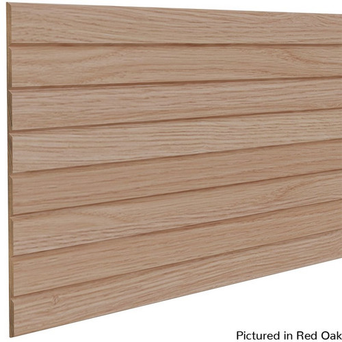 3/4" Bevel Slat Tambour Red Oak 12" W x .219" T x 96" L