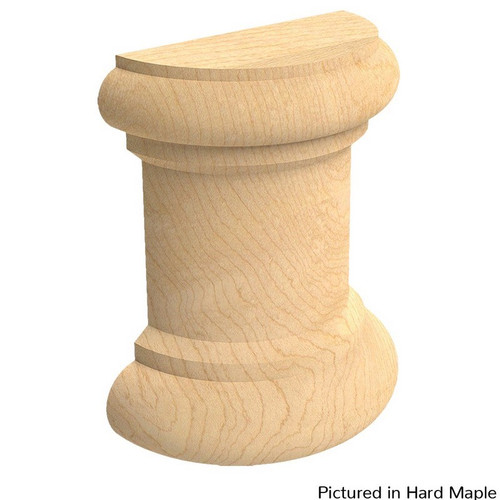 Series 200 End Spindle, Half Red Oak 3" W X 1.4" D X 3.5" L