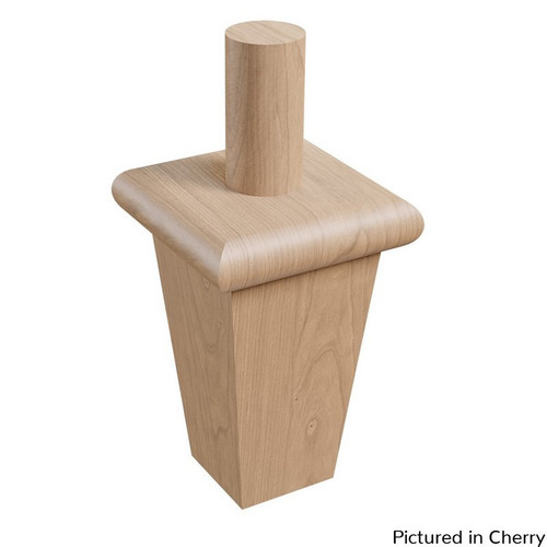 Wright Column Foot Cherry 3" Square x 4.5" H (6.5" overall height)