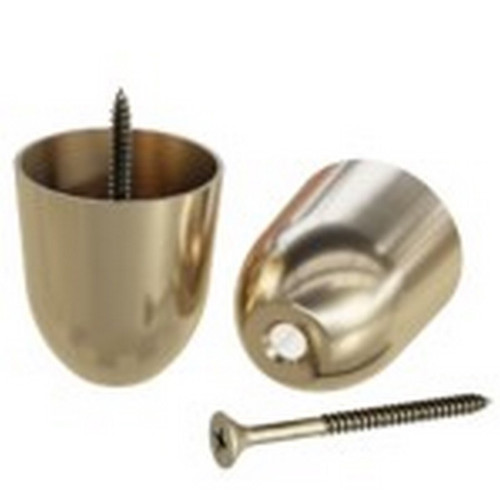 1.53" X 1.53" Round Slipper Cup-Polished Brass 1.53" Diam. X 1.53" H
