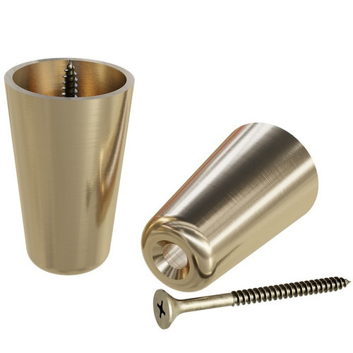 1.15" X 1.87" Round Slipper Cup-Polished Brass 1.15" Diam. X 1.87" H