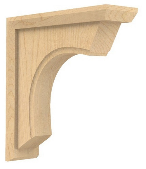 Small Classic Revival Corbel Alder 1.25" W X 5" D X 5" L