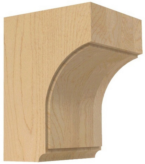 Small Triad Corbel Paint Grade 3.75" W X 4" D X 5.5" L