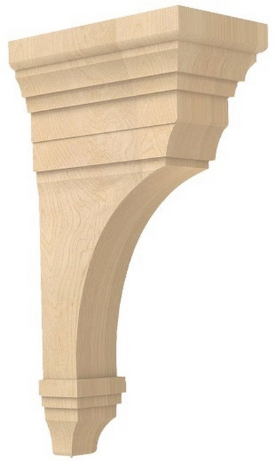 Medium Arts & Crafts Corbel Alder 3.75" W X 5.75" D X 9" L