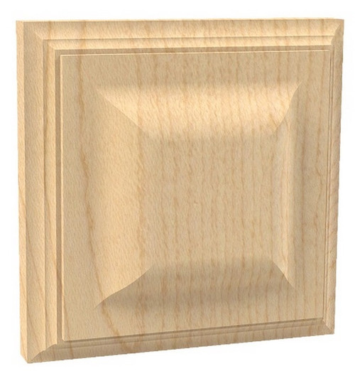 Triad Rosette Hard Maple 2.9375" SQ. X .875" T