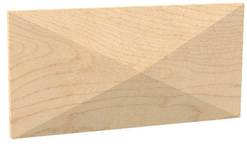 Long Pinnacle Tile Hard Maple 5.938" W X .75" T X 2.938" L