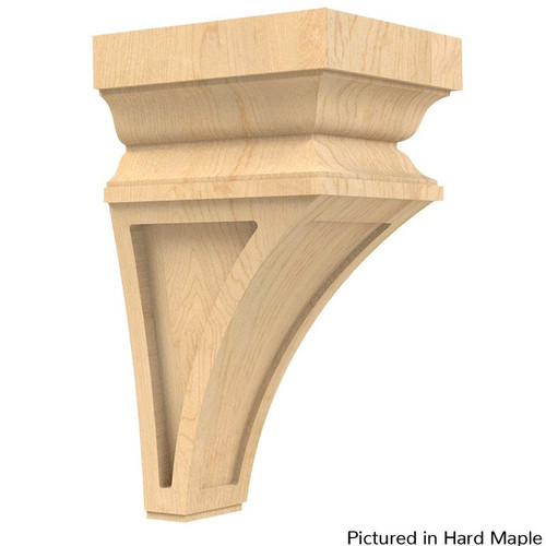 Small Nouveau Corbel Hard Maple 3.5" W X 3.875" D X 6.831" L