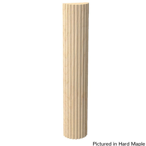 Series 150 Reeded Half Round Moulding Hickory 1.50" W X .75" T X 96" L