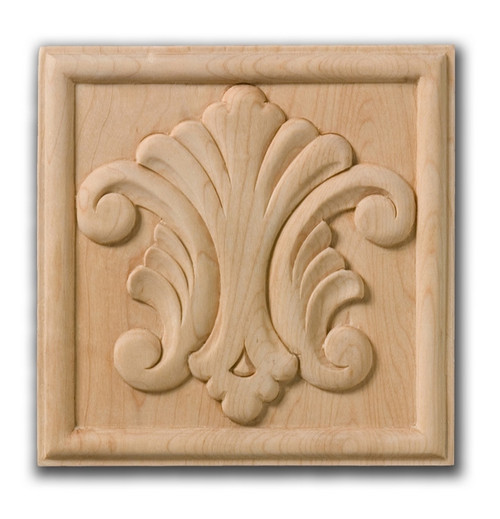 Castlewood - SY-2256-R - Acanthus Rosette - Red Oak