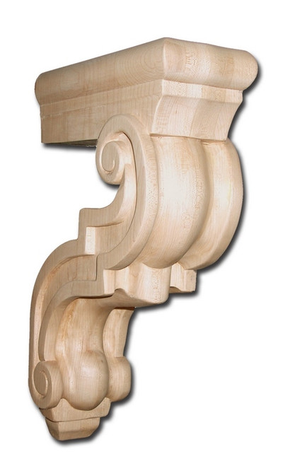 Castlewood - SY-CA-10-O-R - Traditional Scroll Corbel - Red Oak