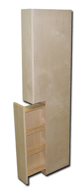 Castlewood - SY-FPP-660-M - Mantel Hood Flat Panel Pillar W/Pullouts (Pair) - Maple