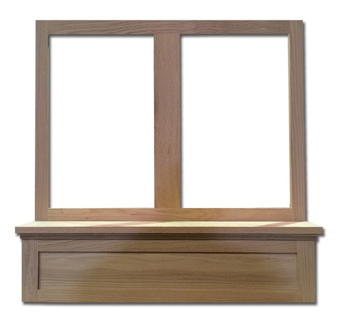 Castlewood - SY-JSMHF3036-A - 30" Shaker Mantel Hood Front - Alder