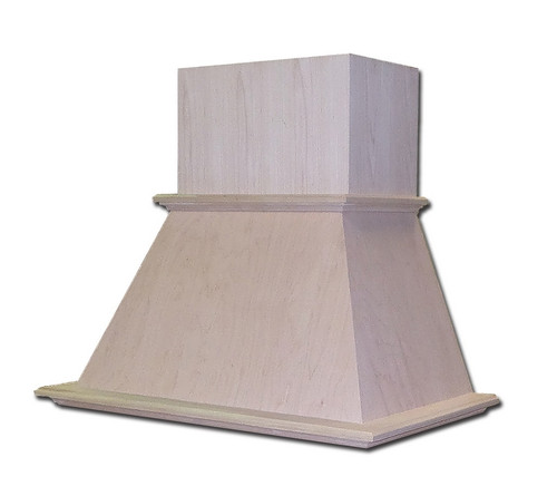 Castlewood - SY-WCHAC36-R-D - Acanthus Chimney Hood W/ Removeable Upper Access - Red Oak
