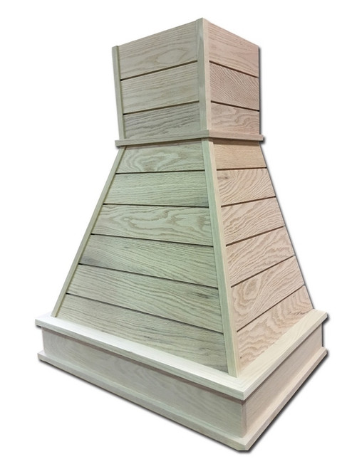 Castlewood - SY-WCSL-36-R - Shiplap Chimney Hood - Red Oak