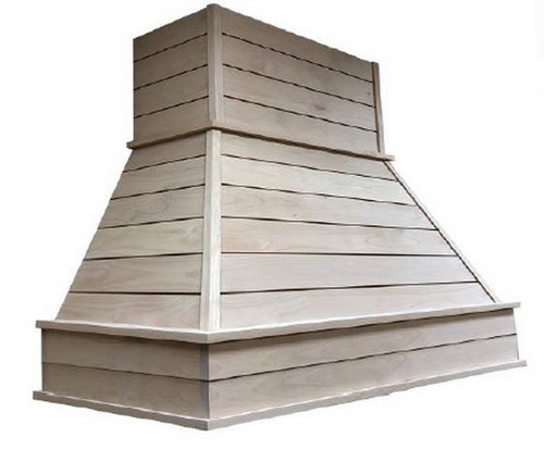 Castlewood - SY-WCSLXXLH-30-A-D - Xl Shiplap Chimney Hood W/ Removable Access Panel W/O Chimney Extension - Alder