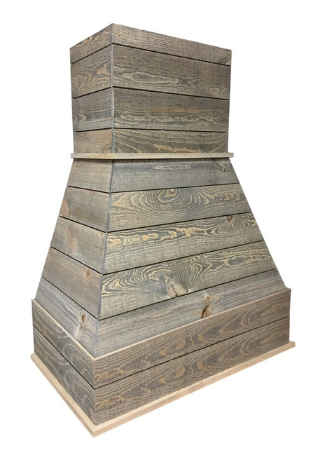 Castlewood - SY-WCSXLR-30-LG - Rustic Xl Shiplap Chimney Hood - Prefinished - Light Gray