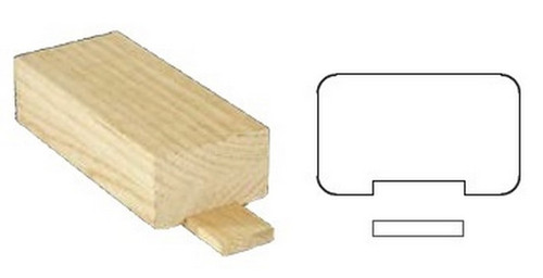 W.M. Coffman - Craftsman Rail - Plow with Fillet - Poplar - 805835