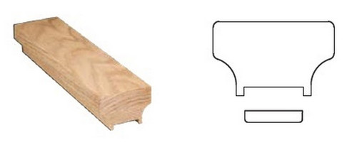 W.M. Coffman - Craftsman "T" Rail - Fingerjoint Plowed - Poplar - 805766