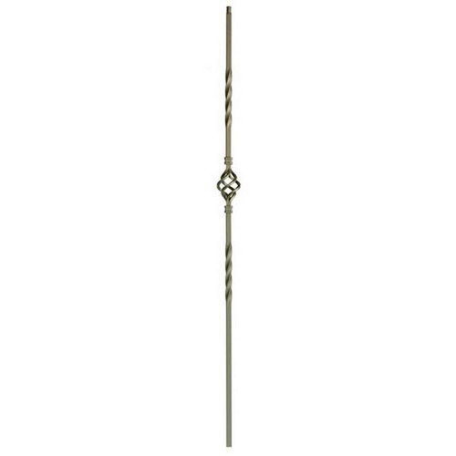 W.M. Coffman - Flat Black Single Basket Solid Iron Baluster - Flat Black - 800385