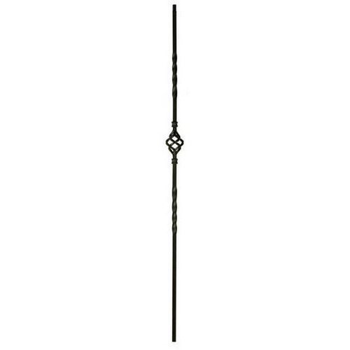 W.M. Coffman - Single Basket Hollow Iron Baluster - Flat Black - 800982