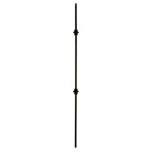 W.M. Coffman - Double Knuckle Hollow Iron Baluster - Flat Black - 800985