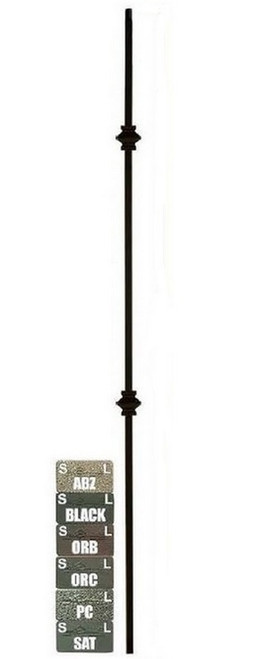 W.M. Coffman - Double Knuckle Hollow Iron Baluster - Ash Gray - 803944