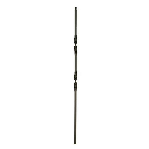 W.M. Coffman - Flat Black Double Ribbon Hollow Iron Baluster - Flat Black - 801075