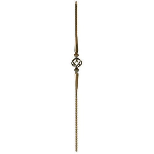 W.M. Coffman - Gothic Single Basket with Spoons Solid Iron Baluster - Oil Rubbed Bronze - 800794